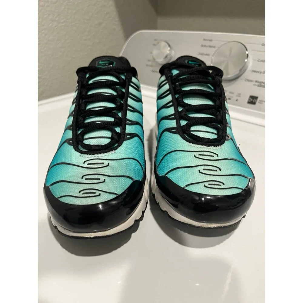 Nike Air Max Plus TN Aqua Gradient Running Shoes Men’s US 7.5 Black Teal